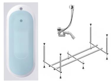 TIMO ROHA1270 120*70*58+каркас+слив-перелив