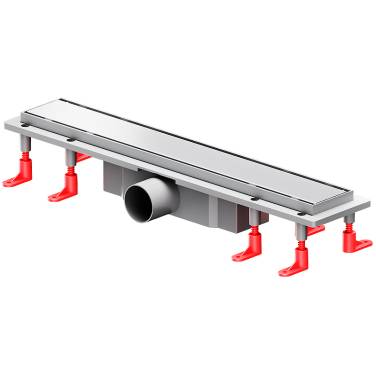 Am.Pm PrimeFlow 50 W02SC-U11-050-04SB с решеткой Хром матовый / под плитку Tile