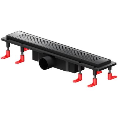 Am.Pm PrimeFlow 50 W02SC-P11-050-01BM с Черной матовой решеткой Cut Gradient