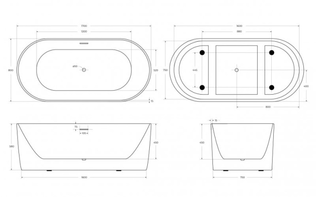 BelBagno BB411-1700-800