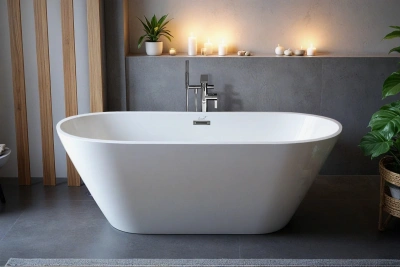 Ceruttispa d'ISEO150 (1500x750x560) отдельностоящая, белая, со сливом-переливом