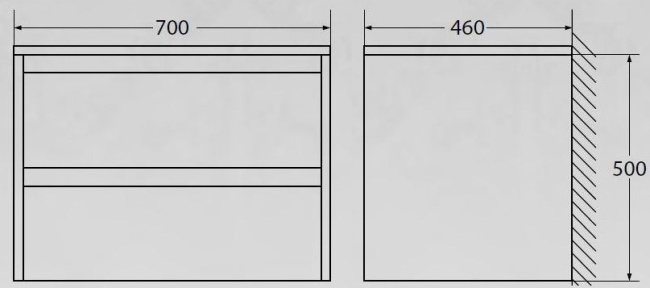 BelBagno Kraft 70 см KRAFT-700-2C-SO-RNN