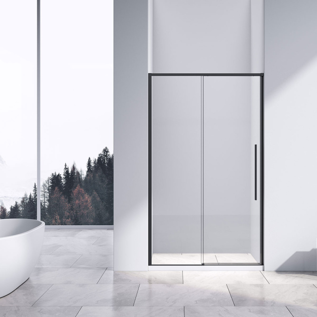 Vincea Slim-N VDS-4SN120CLB, 1200, черный, стекло прозрачное,