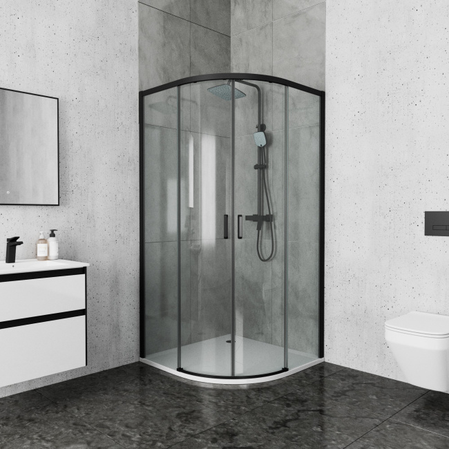 Ambassador Queen 11011201Black 90x90 без поддона