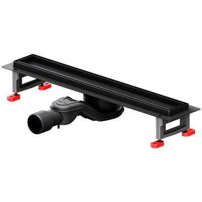 Am.Pm MasterFlow 50 W01SC-U11-050-04BM с Черной матовой решеткой / под плитку Tile