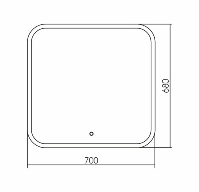 Grossman Comfort 670680 70x68 с LED подсветкой