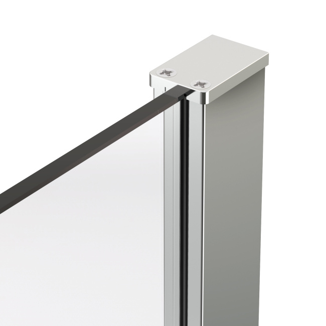 Vincea Stella VSR-1ST1011CLB, 1100*1000, черный, стекло прозрачное