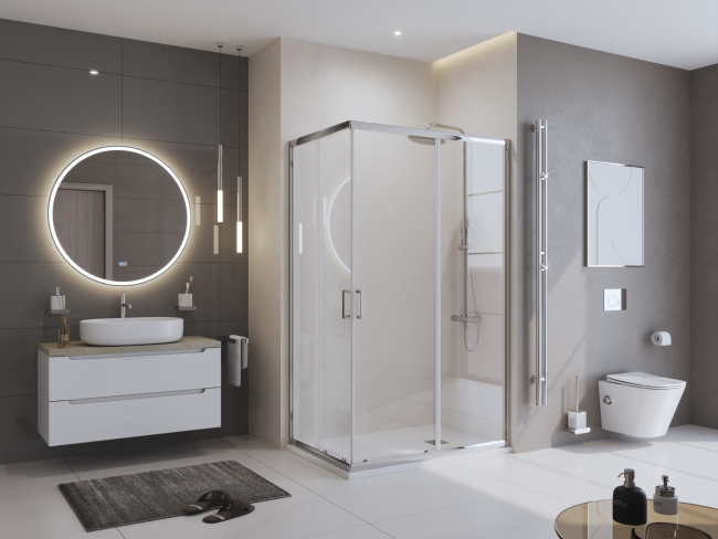 BelBagno UNO TRAY-MR-UNO-AH-140/90-35-W-CR