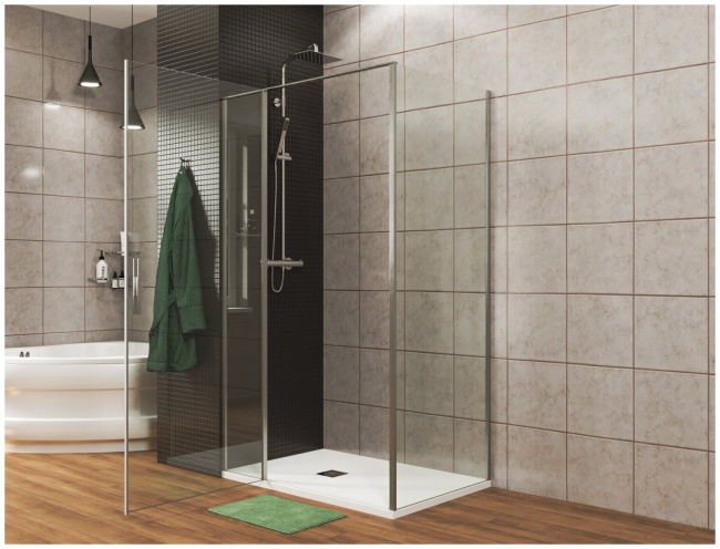 Allen Brau Priority 120x80 3.31007.00 + 3.31013.00 хром без поддона