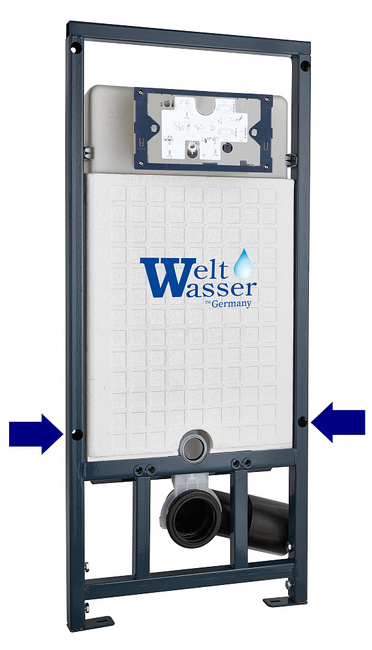 Унитаз с инсталляцией WeltWasser MARBERG 507 + SALZBACH 043 MT-BL + MAR 507 SE-CR