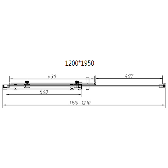 Vincea Como-N 120x90 VSR-4CN9012CL профиль Хром стекло прозрачное без поддона