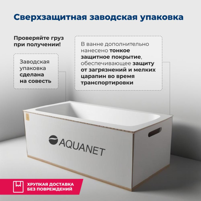 Aquanet Bright 170x70 (с каркасом)
