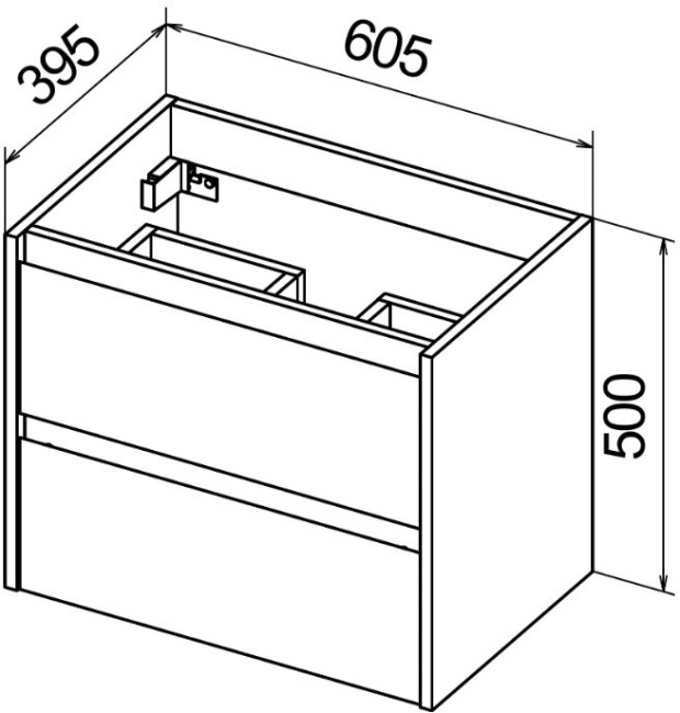 BelBagno Kraft 39 61 см KRAFT 39-600/390-2C-SO-BO