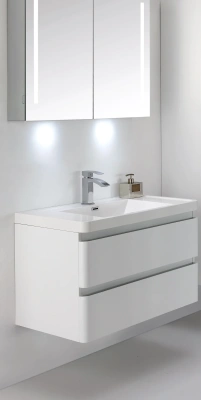 PARLY Тумба Gucci80 подвесная с раковиной 800x480x550