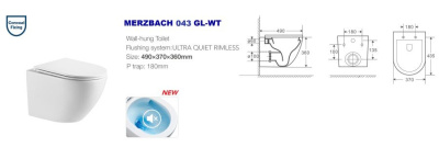 WeltWasser Merzbach 043 MT-GR без смывного обода с микролифтом