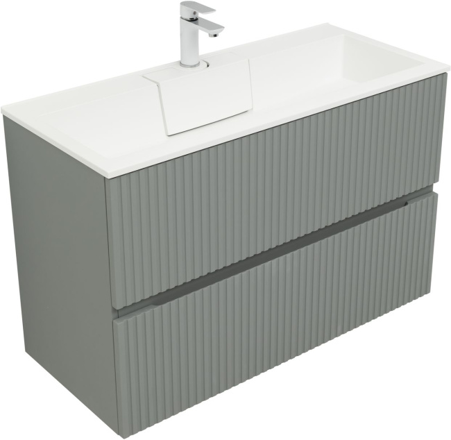 Aquanet Вега 100 2 ящ. цв.белый глянец
