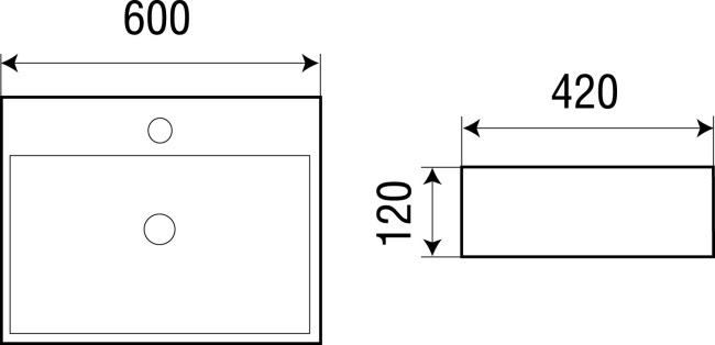 WELTWASSER ELBACH 2173 MW 60x42 матовый белый