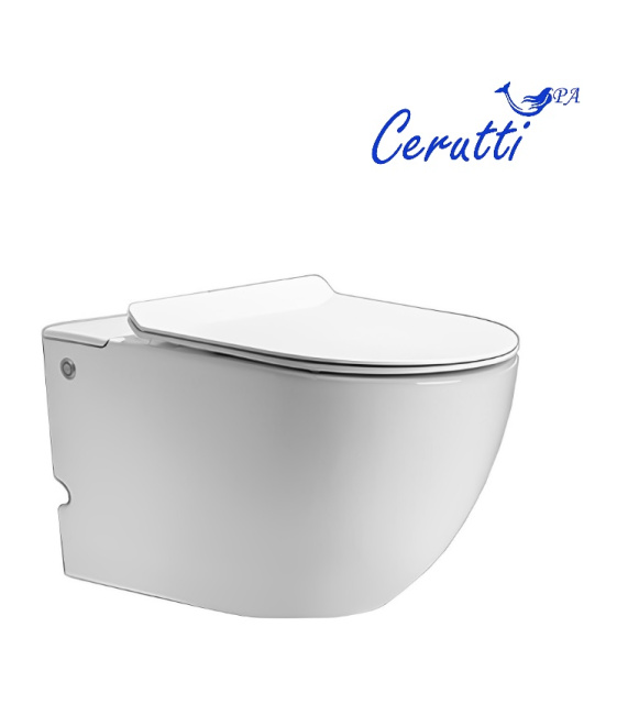 Ceruttispa BARBARIA Aria Pulse подвесной с функцией импульсного смыва, БЕЗ РАМЫ (585х360х330) CT10591