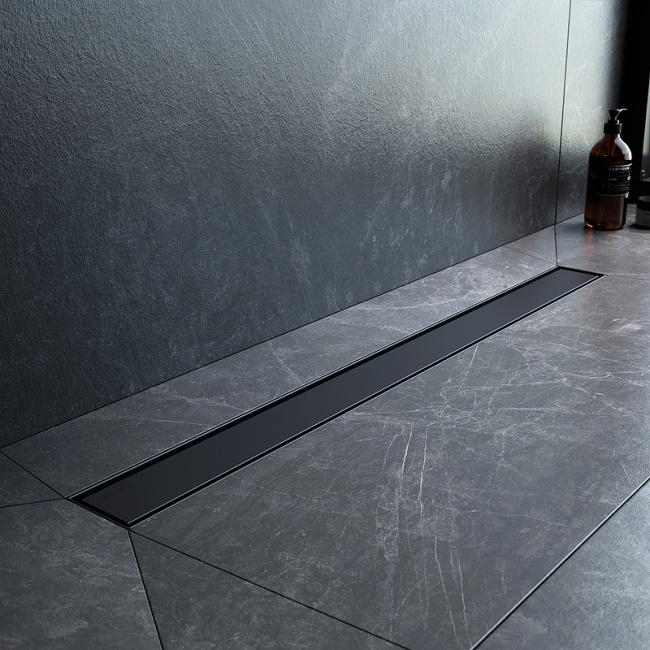 Am.Pm MasterFlow 80 W01SC-U11-080-04BM с Черной матовой решеткой / под плитку Tile