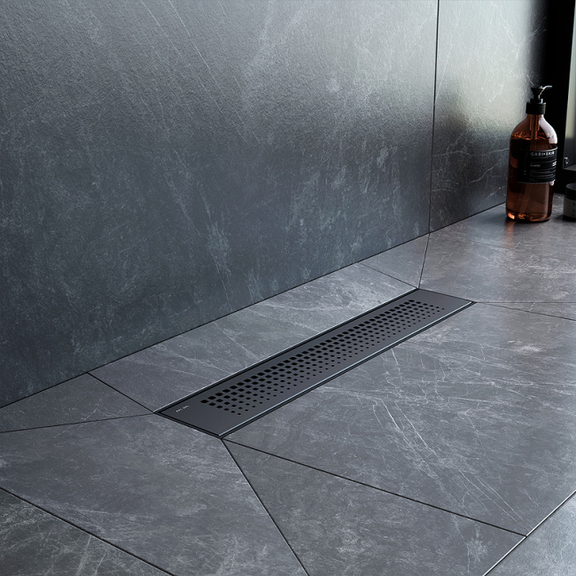 Am.Pm PrimeFlow 40 W02SC-P11-040-01BM с Черной матовой решеткой Cut Gradient