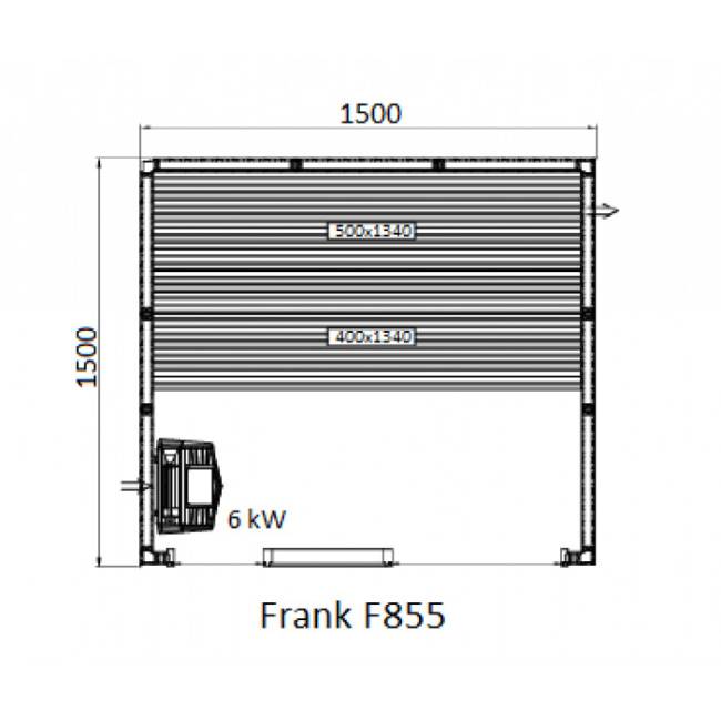 Frank F 853 (230x150x210) Кедр Экстра