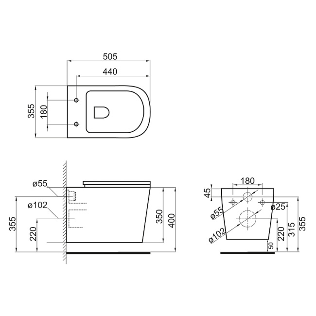 BelBagno Veneto BB132CHR/BB132SC подвесной с сиденьем Микролифт