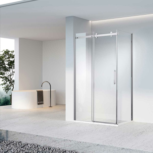 Vincea Como-N 120x90 VSR-4CN9012CL профиль Хром стекло прозрачное без поддона