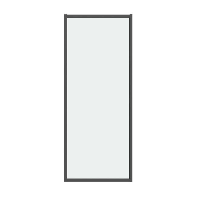 Grossman Style 200.K33.05.100.21.00 (100х195) черный матовый,стекло прозрачное, 1 место
