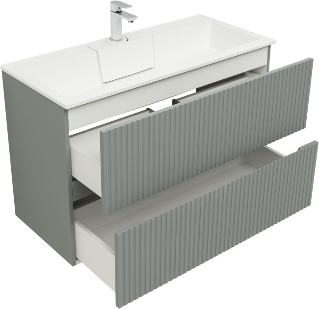 Aquanet Вега 100 2 ящ. цв.белый глянец