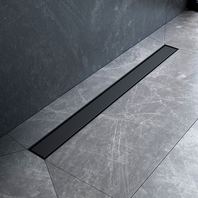 Am.Pm MasterFlow 80 W01SC-U11-080-04BM с Черной матовой решеткой / под плитку Tile