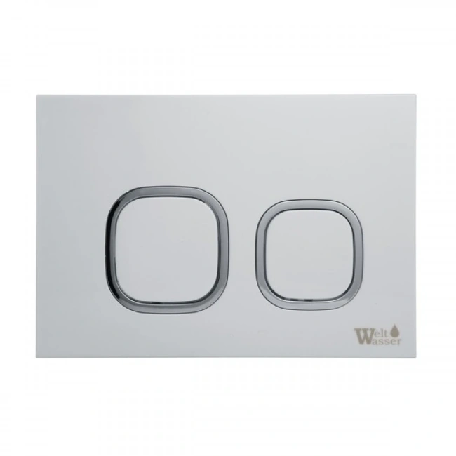 Комплект Weltwasser 10000011289 подвесной унитаз Merzbach 043 GL-WT + инсталляция Amberg 497 + кнопка Amberg RD-MT CR