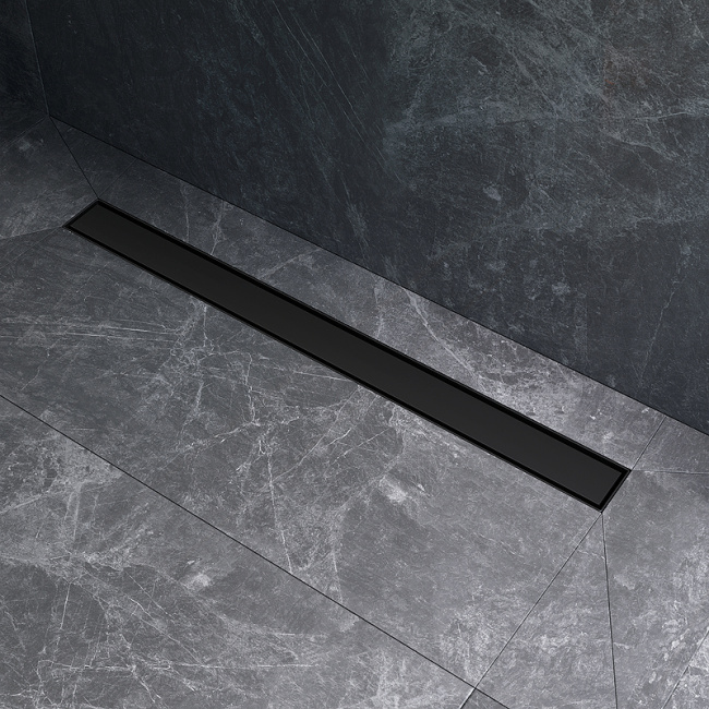 Am.Pm MasterFlow 80 W01SC-U11-080-04BM с Черной матовой решеткой / под плитку Tile