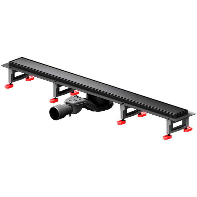 Am.Pm MasterFlow 80 W01SC-U11-080-04BM с Черной матовой решеткой / под плитку Tile