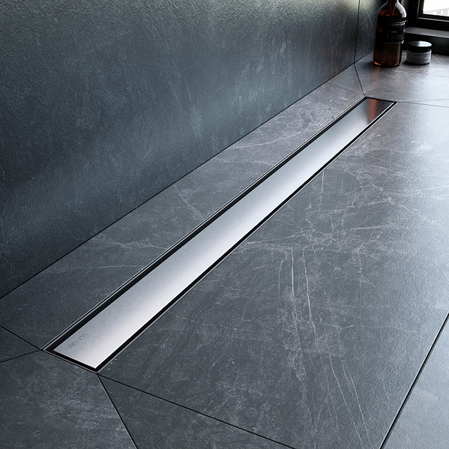 Am.Pm MasterFlow 90 W01SC-U11-090-04SB с решеткой Хром матовый / под плитку Tile