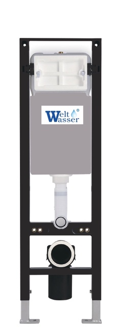 Унитаз с инсталляцией WeltWasser AMBERG 350 + SALZBACH 043 MT-BL + AMBERG RD-CR