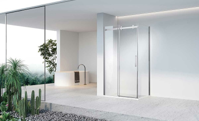 Vincea Como-N 120x90 VSR-4CN9012CL профиль Хром стекло прозрачное без поддона