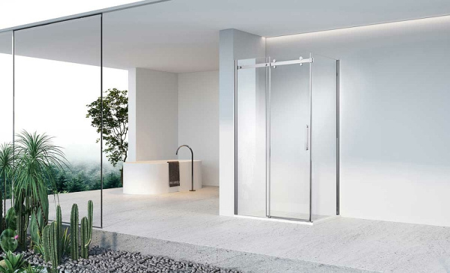 Vincea Como-N 120x90 VSR-4CN9012CL профиль Хром стекло прозрачное без поддона