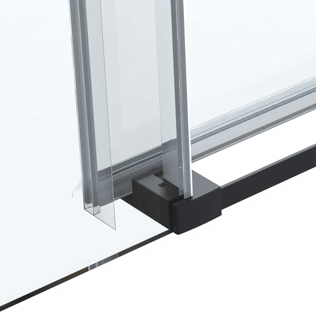 Vincea Como Soft VSR-1CS9015CLB, 1500*900, черный, стекло прозрачное