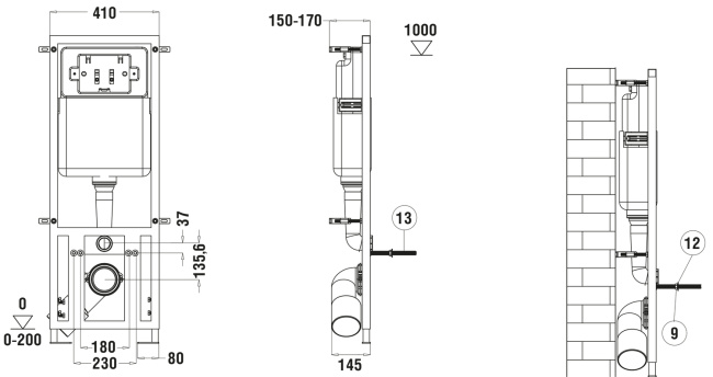WeltWasser WW MARBERG 410 + RD WT кнопка белая