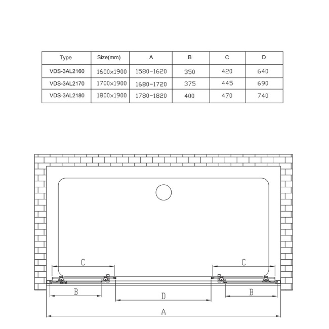 Vincea Alpha VDS-3AL2160MT, 1600, хром, стекло текстурное