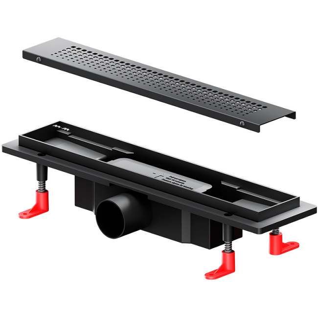 Am.Pm PrimeFlow 40 W02SC-P11-040-01BM с Черной матовой решеткой Cut Gradient